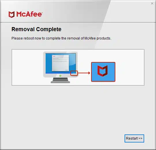 Find McAfee in the Applications List