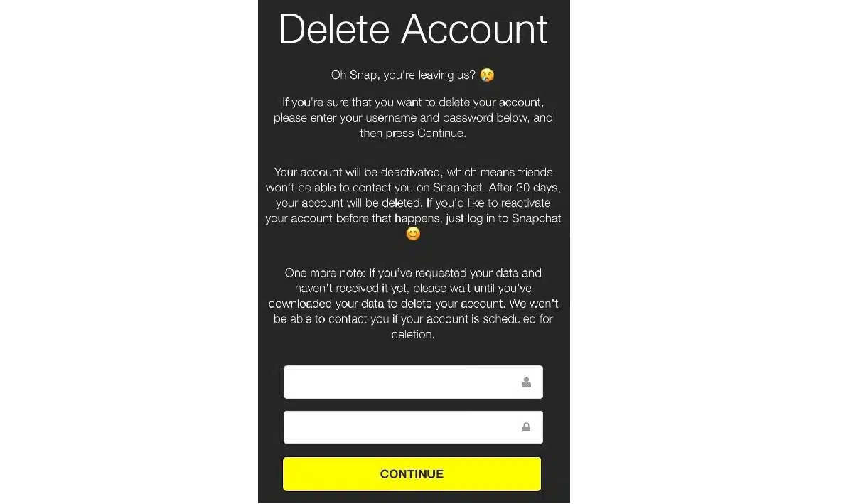 Section 2: Permanently Deleting Your Snapchat Account