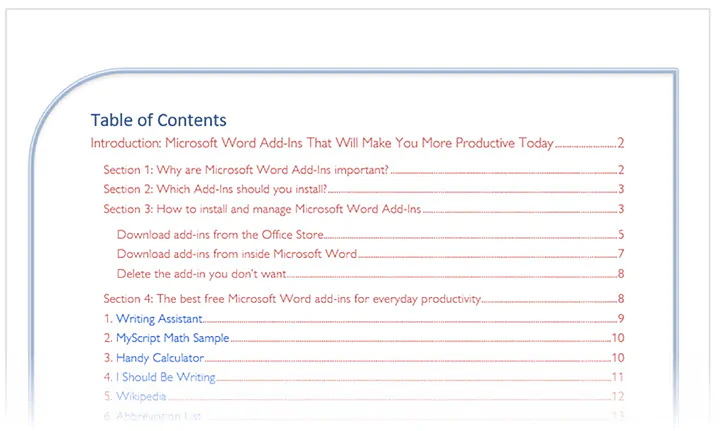 Step-by-Step Guide How to Create a Table of Contents in Word