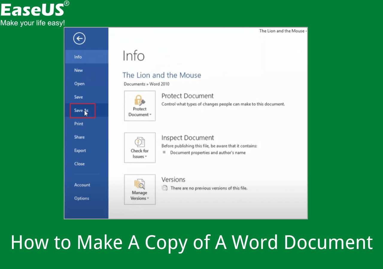 Step 1: Open the Word Document