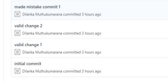 Navigating to the Commits Section