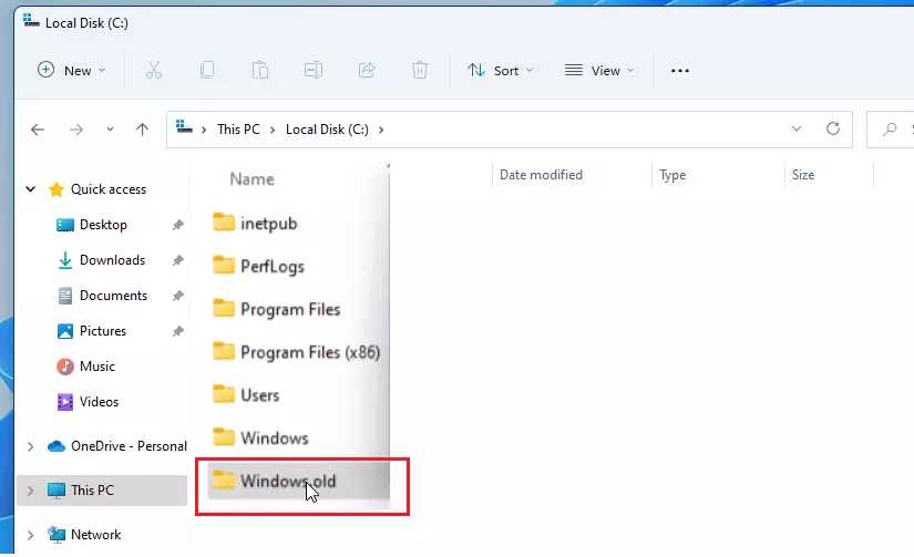What is the Windows Old Folder?