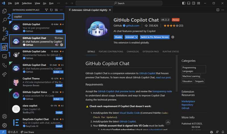 Requirements for Installing GitHub Copilot
