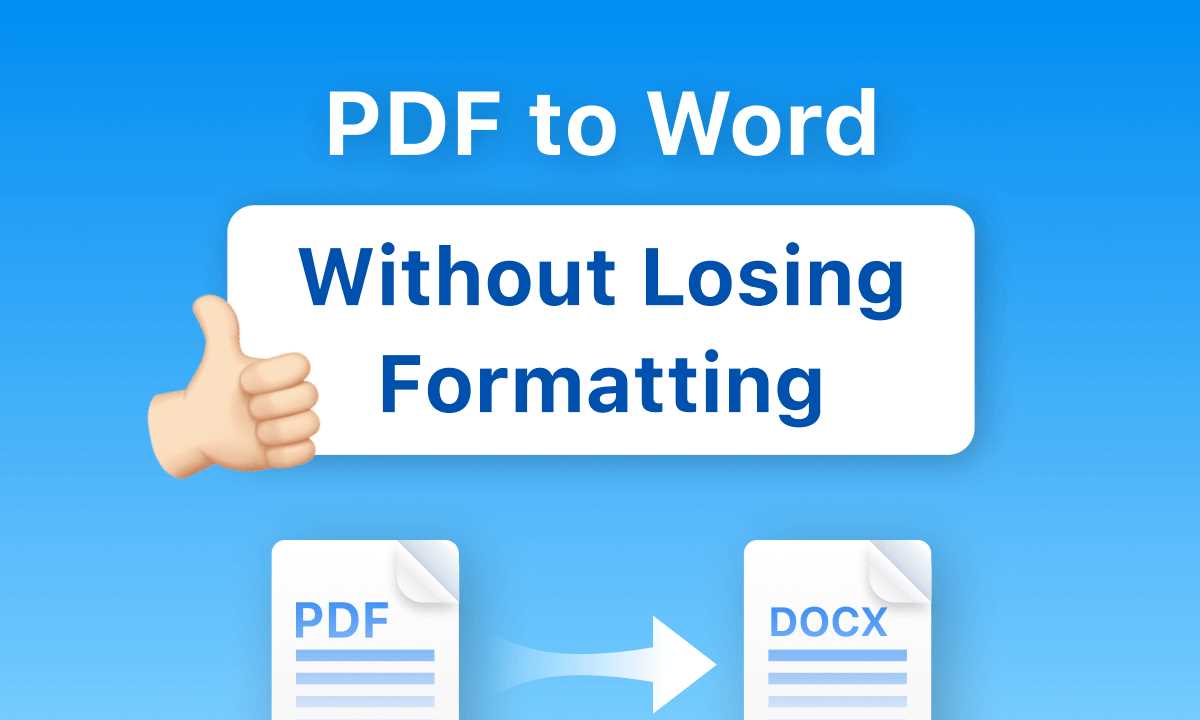 Methods to convert PDF to Word